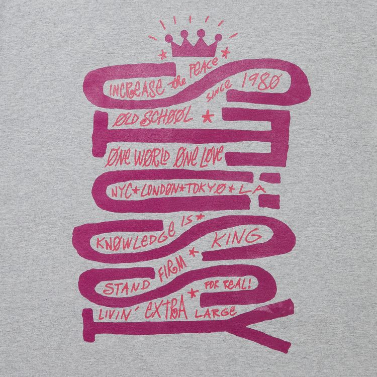 Stussy Sideways Tee Grey Heather