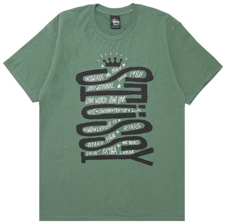 Stussy Sideways Tee Dark Green