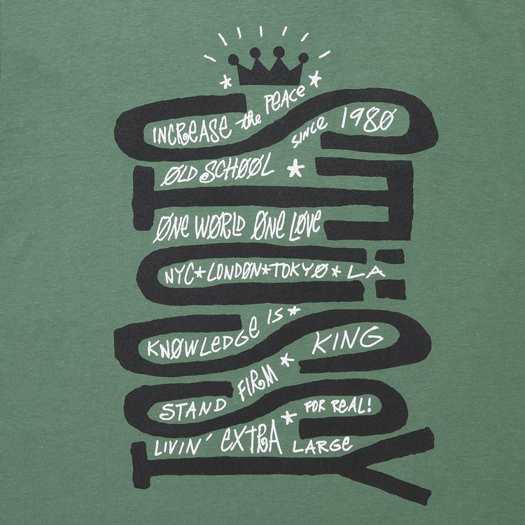 Stussy Sideways Tee Dark Green