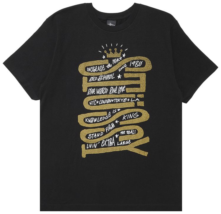 Stussy Sideways Tee Black