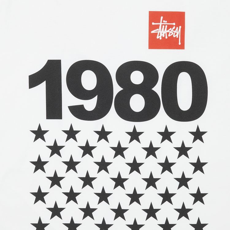 Stussy 1980 Stars Tee White