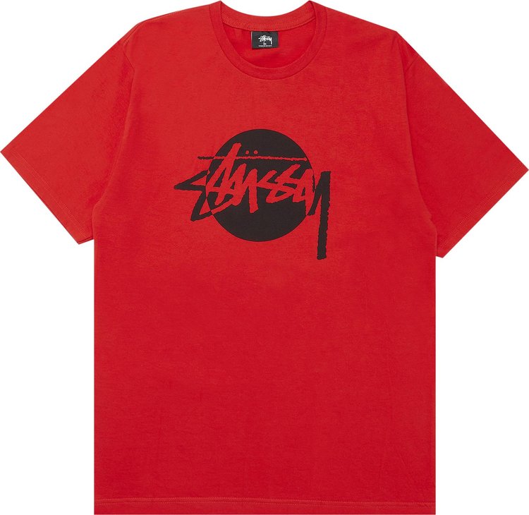 Buy Stussy Circle Stock Tee 'Red' - 1903715 RED | GOAT