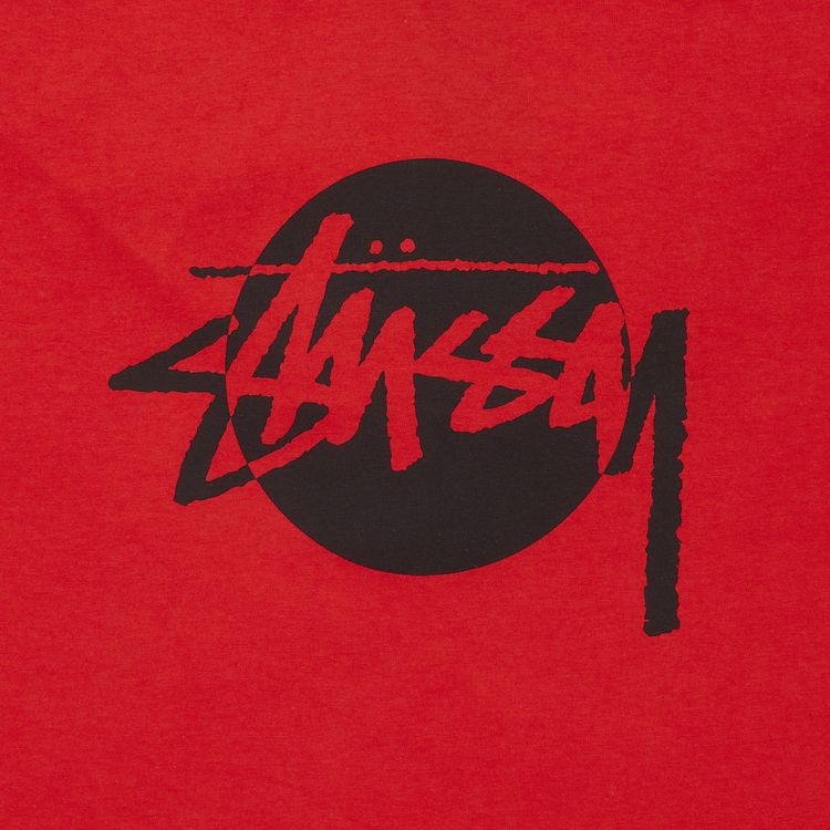 Stussy Circle Stock Tee Red