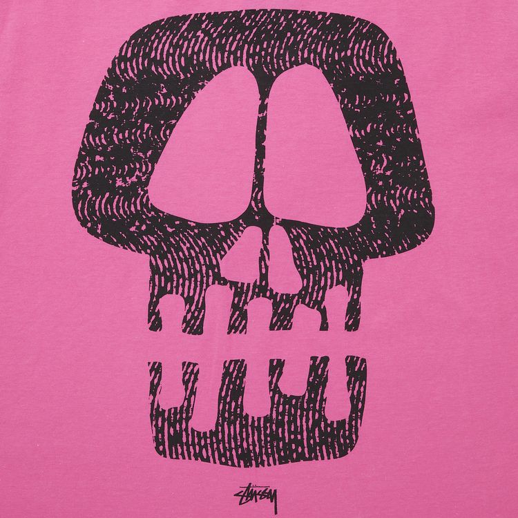 Stussy Static Skull Tee Pink