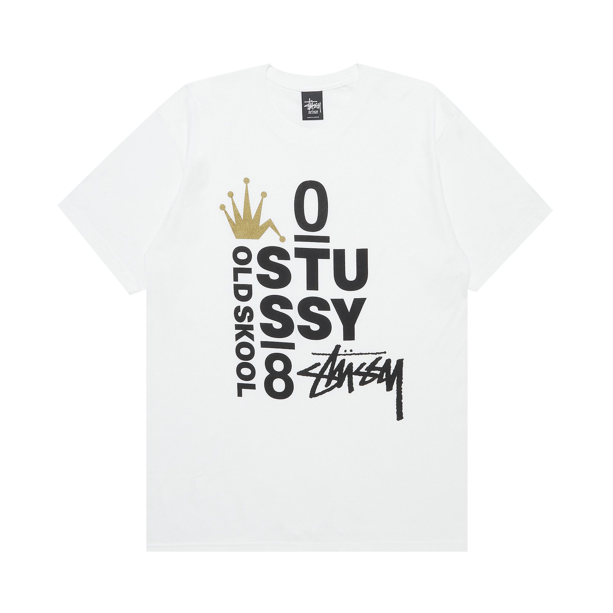 Buy Stussy Old Skool 08 Tee 'White' - 0535 100000103OS0T WHIT