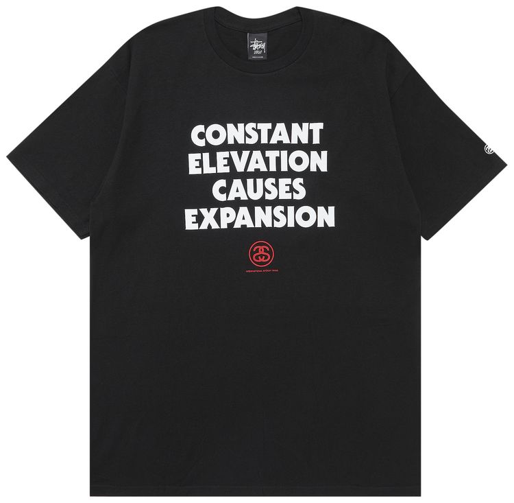 Stussy Constant Elevation Causes Expansion Tee Black