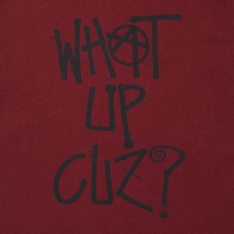 Stussy What Up Cuz Tee Wine