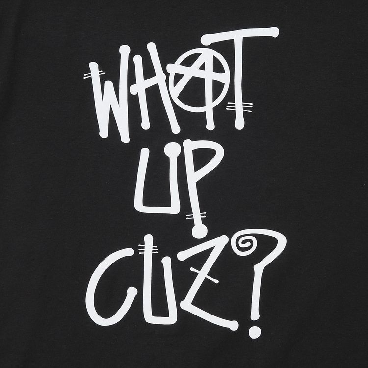 Stussy What Up Cuz Tee Black
