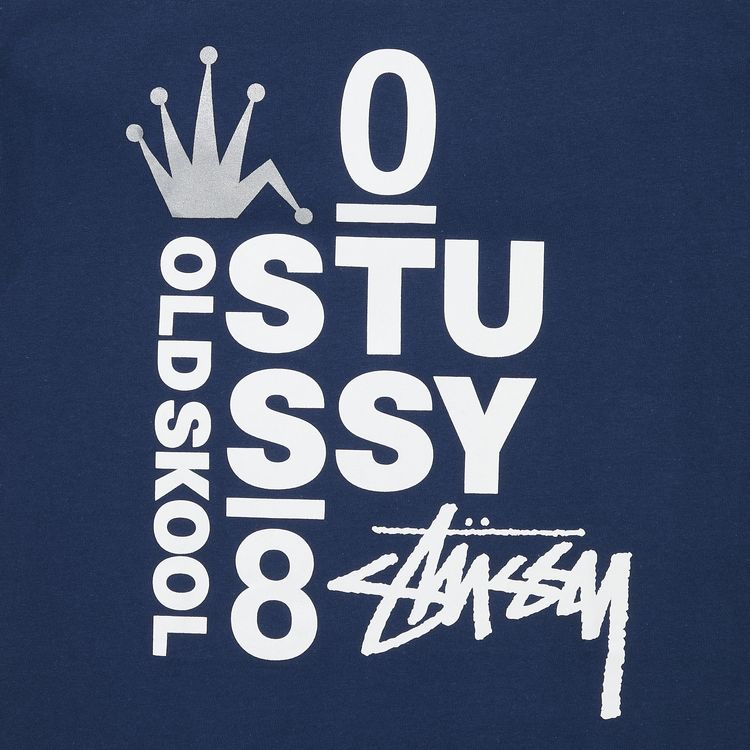 Stussy Old Skool 08 Tee Navy