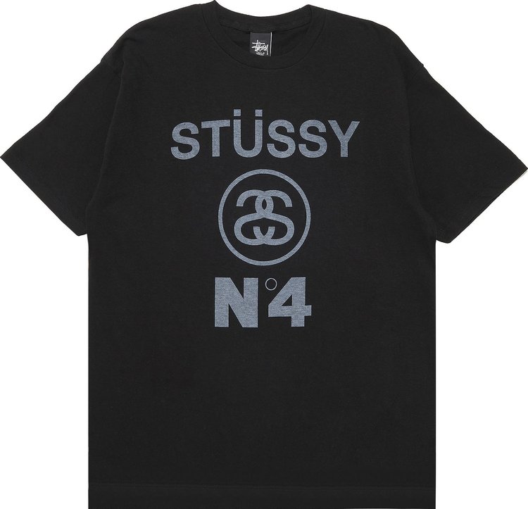 Buy Stussy N°4 Tee 'Black' - 1902791 BLAC | GOAT