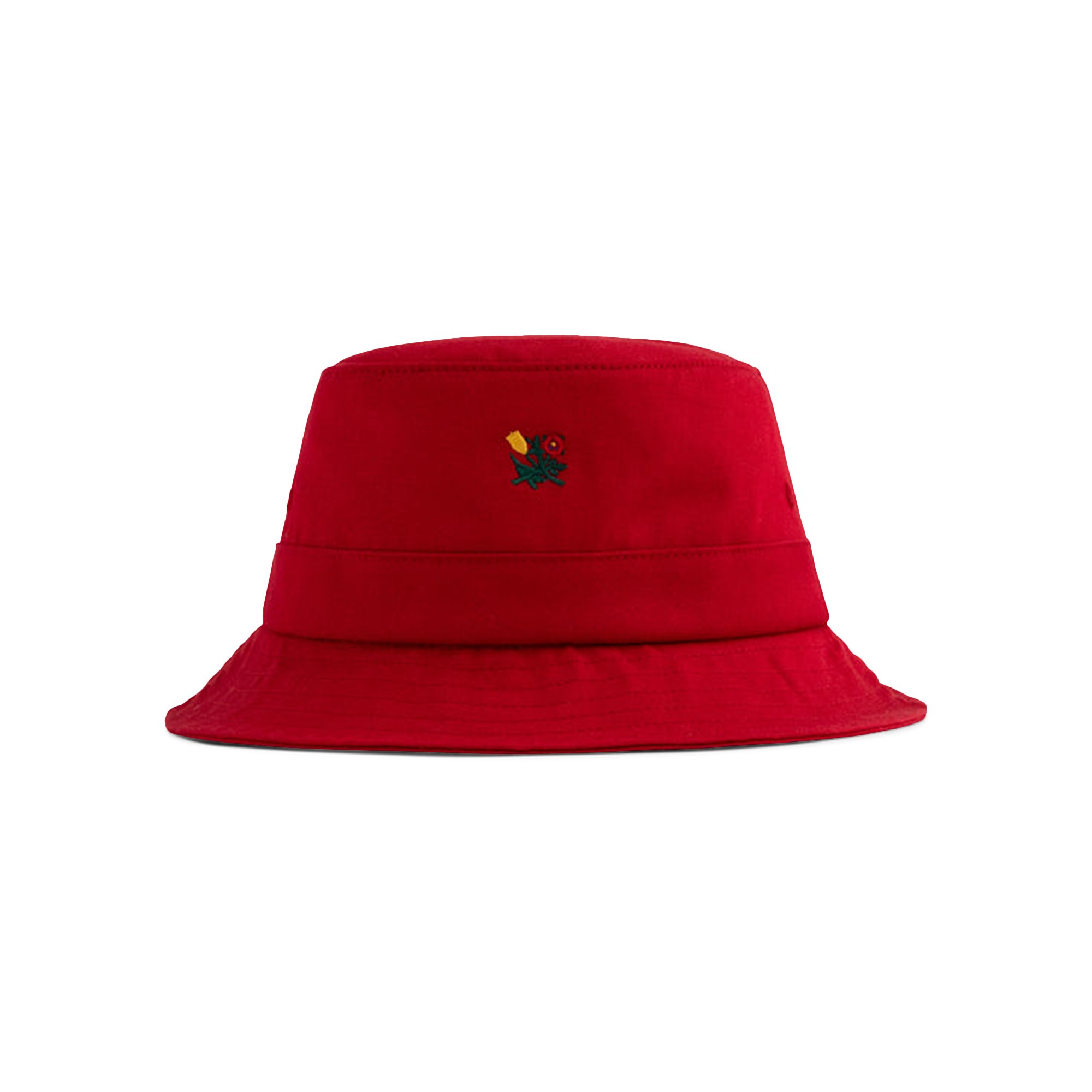 Buy Aimé Leon Dore Brushed Floral Crest Bucket 'Red' - NOSAH002