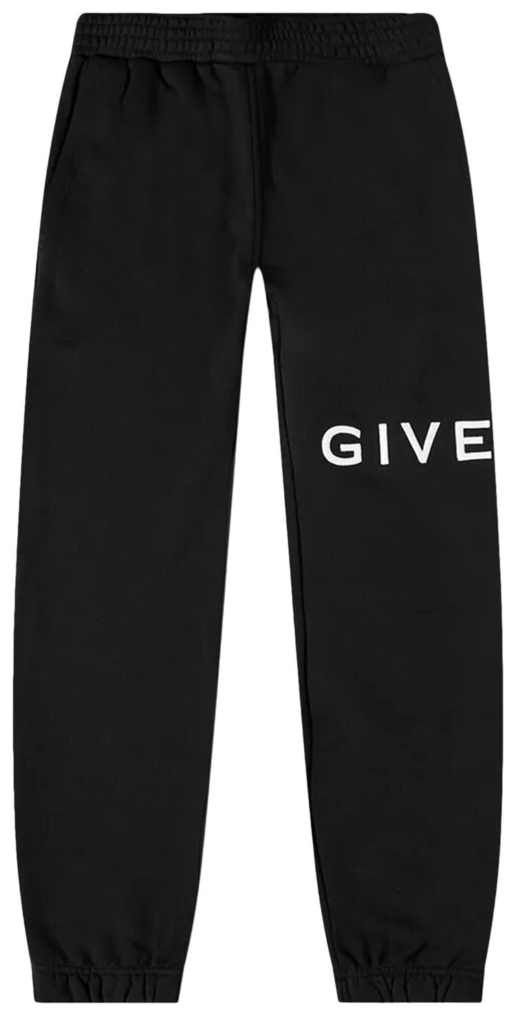 Givenchy Embroidered Logo Sweatpants Black