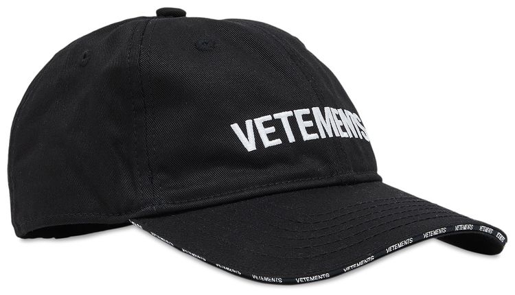 Vetements Iconic Logo Cap Black