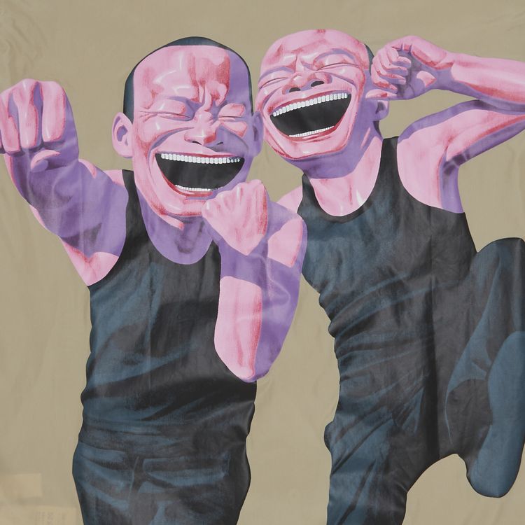 Comme des Garcons SHIRT x Yue Minjun Coach Jacket Beige