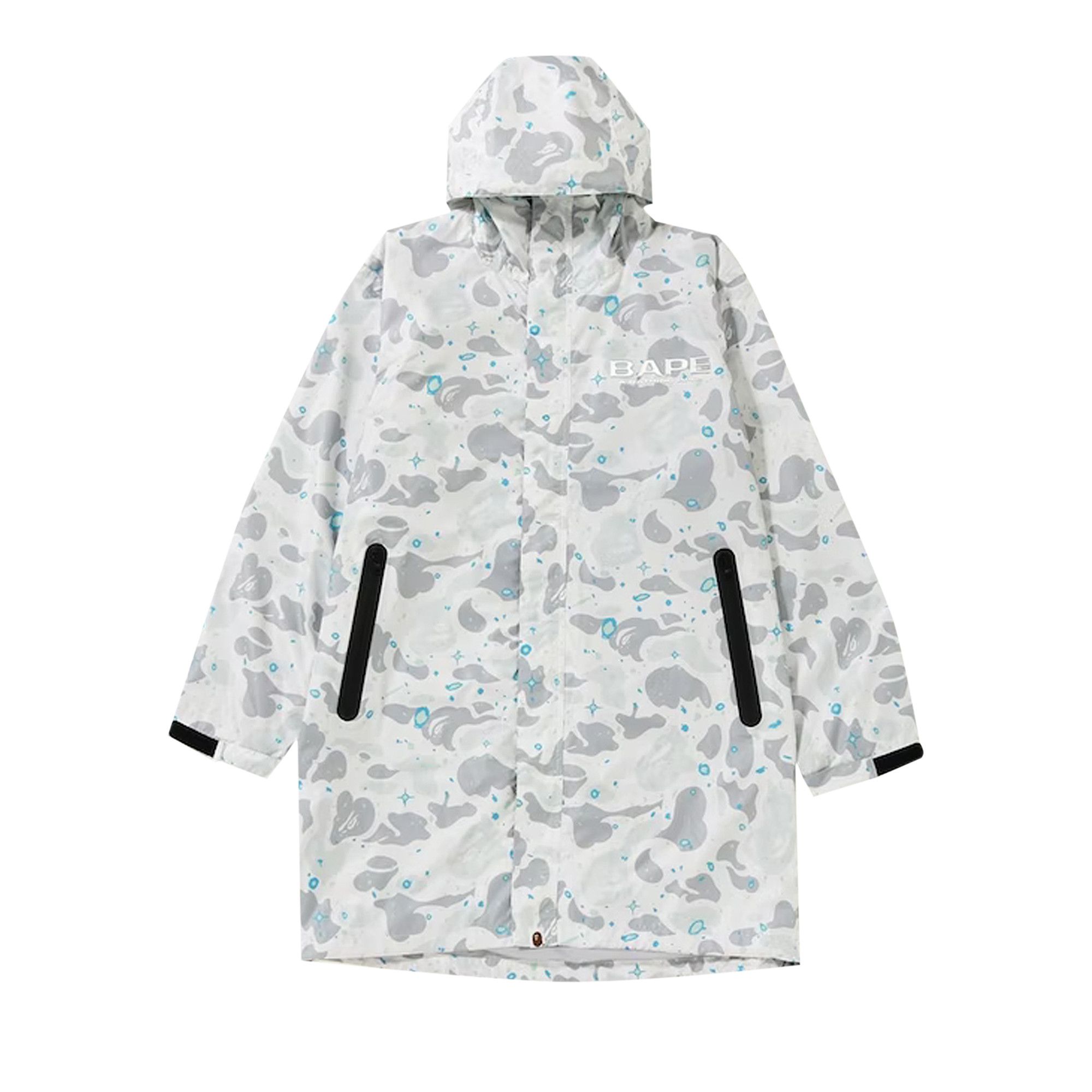 Buy BAPE Space Camo Long Hoodie Jacket White 1F30 140 005