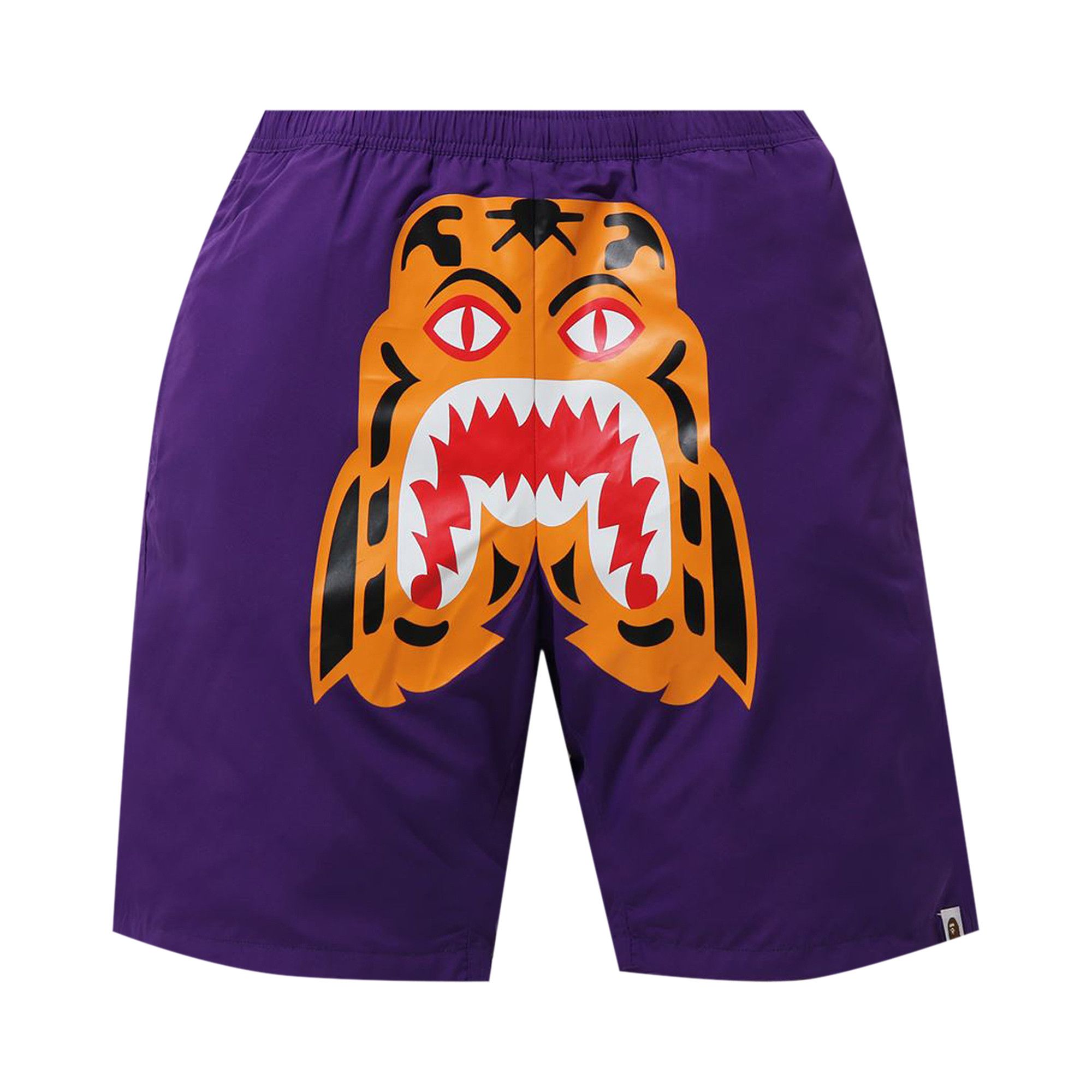 Size m BAPE Tiger Beach Shorts Purple