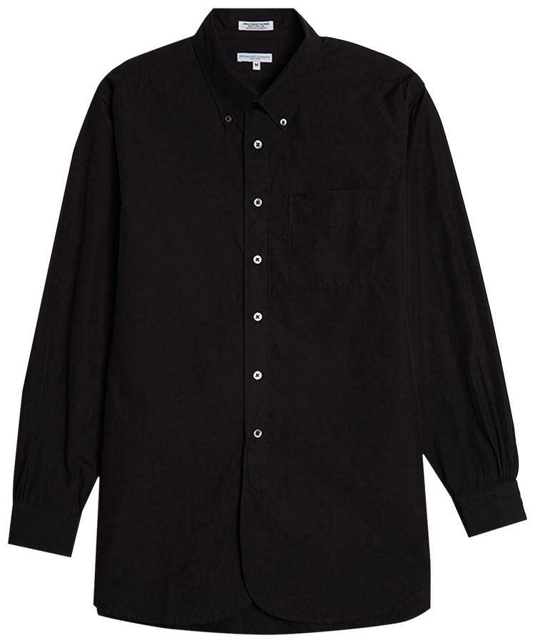 Engineered Garments 100s 2Ply Broadcloth 19th Century Button Down Shirt Black
