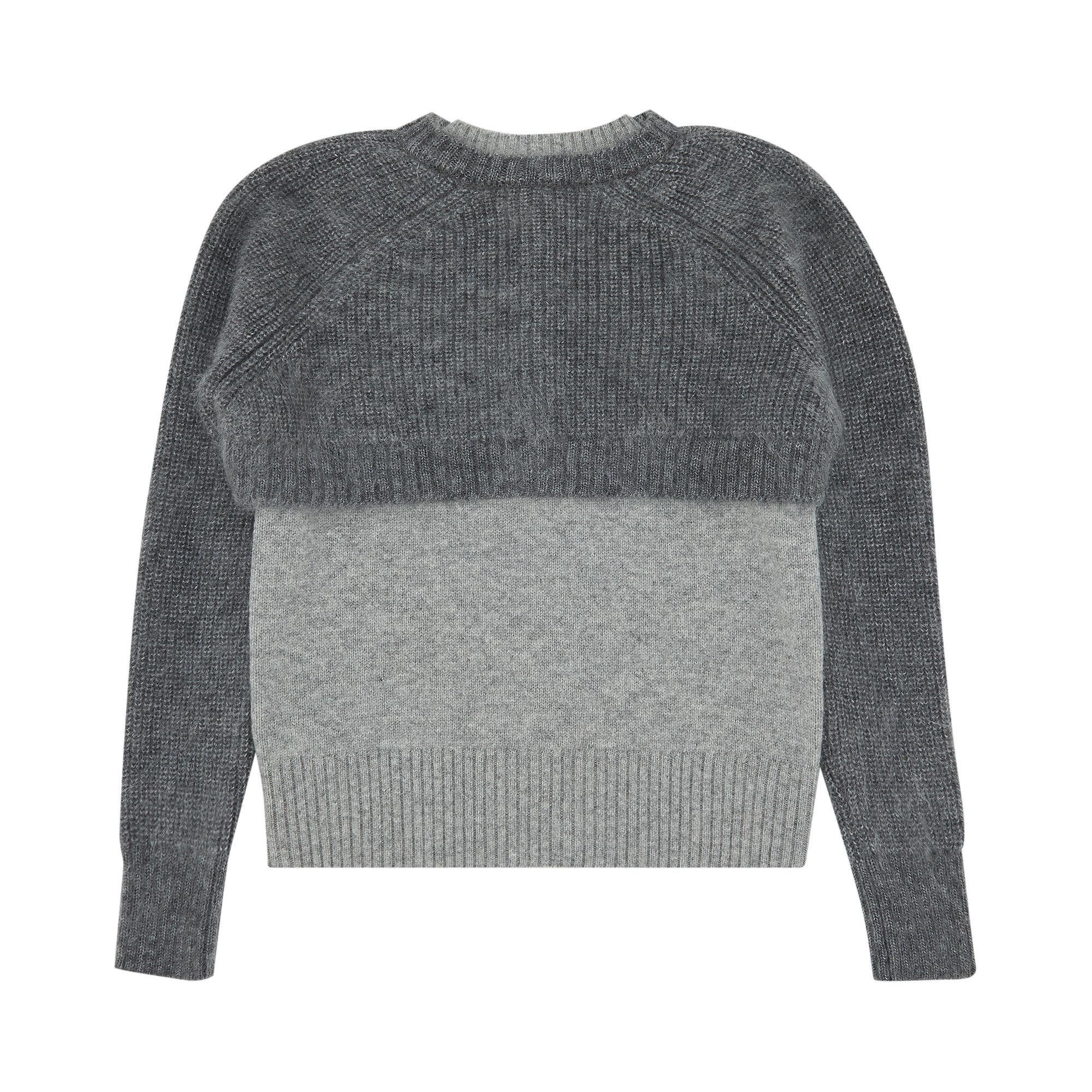 Buy Sacai Knit Pullover 'Grey' - 22 06242 301 | GOAT