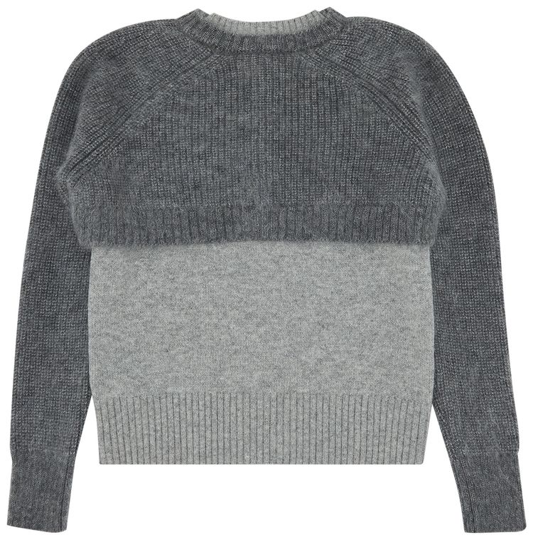 Sacai Knit Pullover Grey