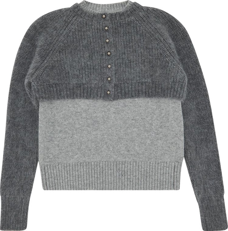 Sacai Knit Pullover 'Grey'