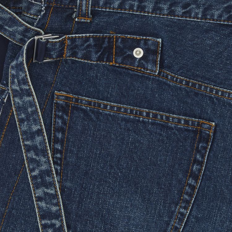 Sacai Denim Shorts Blue