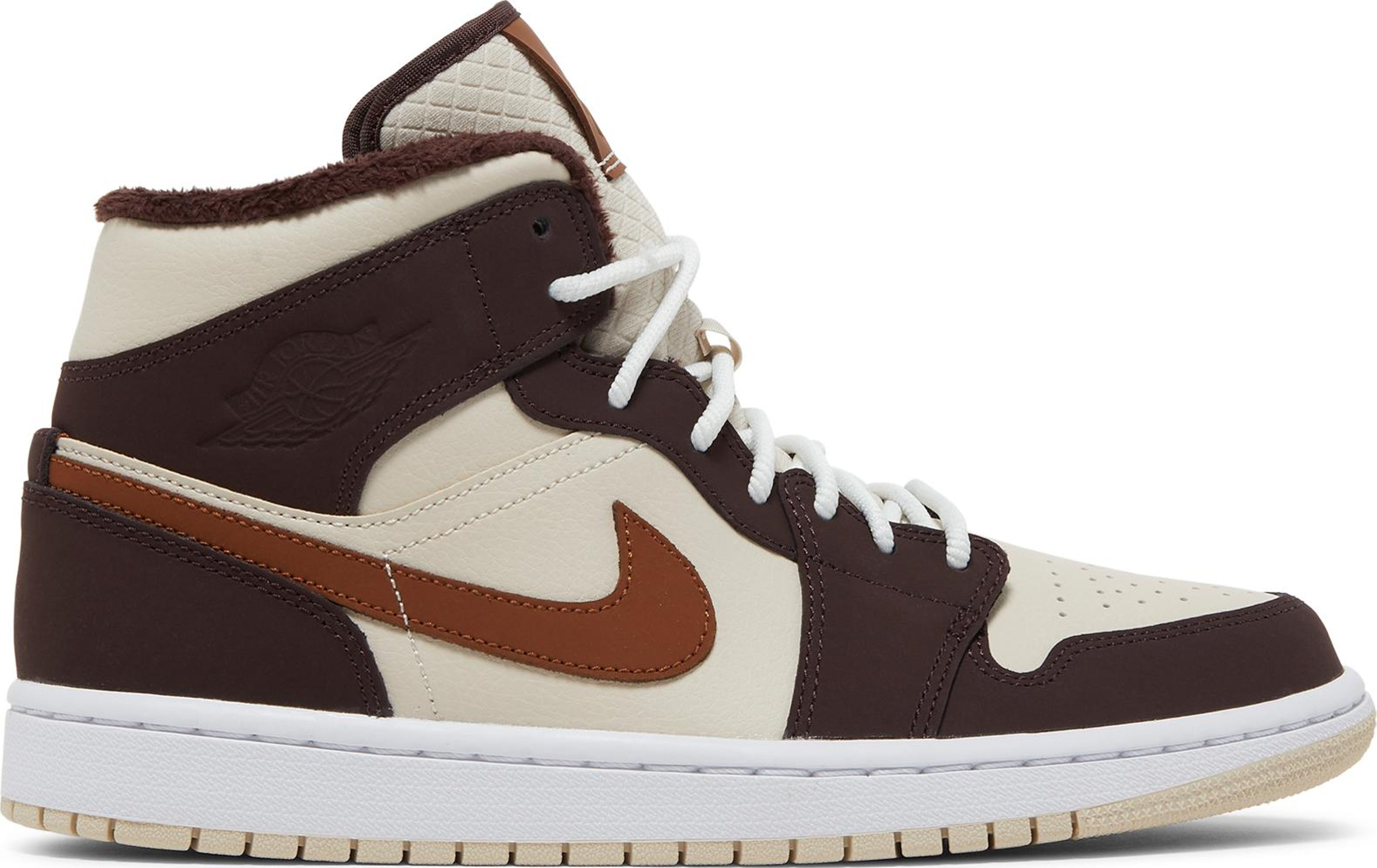 Wmns Air Jordan 1 Mid SE 'Cream Dark Chocolate' | GOAT