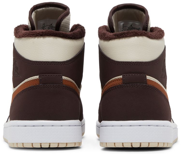 Wmns Air Jordan 1 Mid SE Cream Dark Chocolate