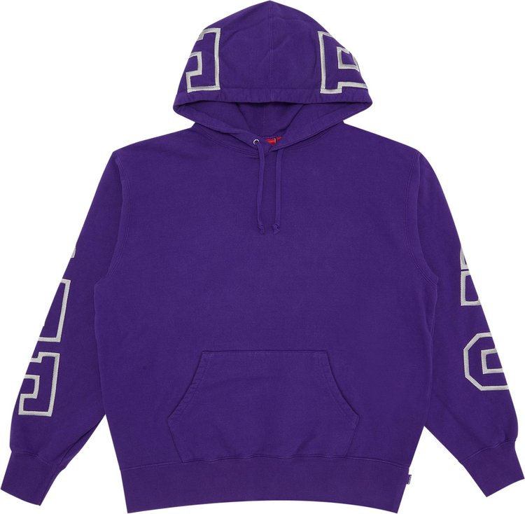 Supreme State Hooded Sweatshirt 'Purple'