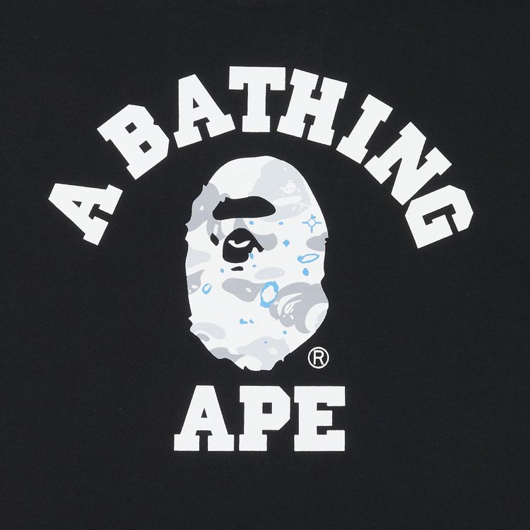 BAPE Space Camo College Tee Black