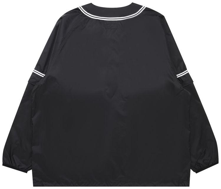 Supreme Snap Off Long Sleeve Baseball Top Black