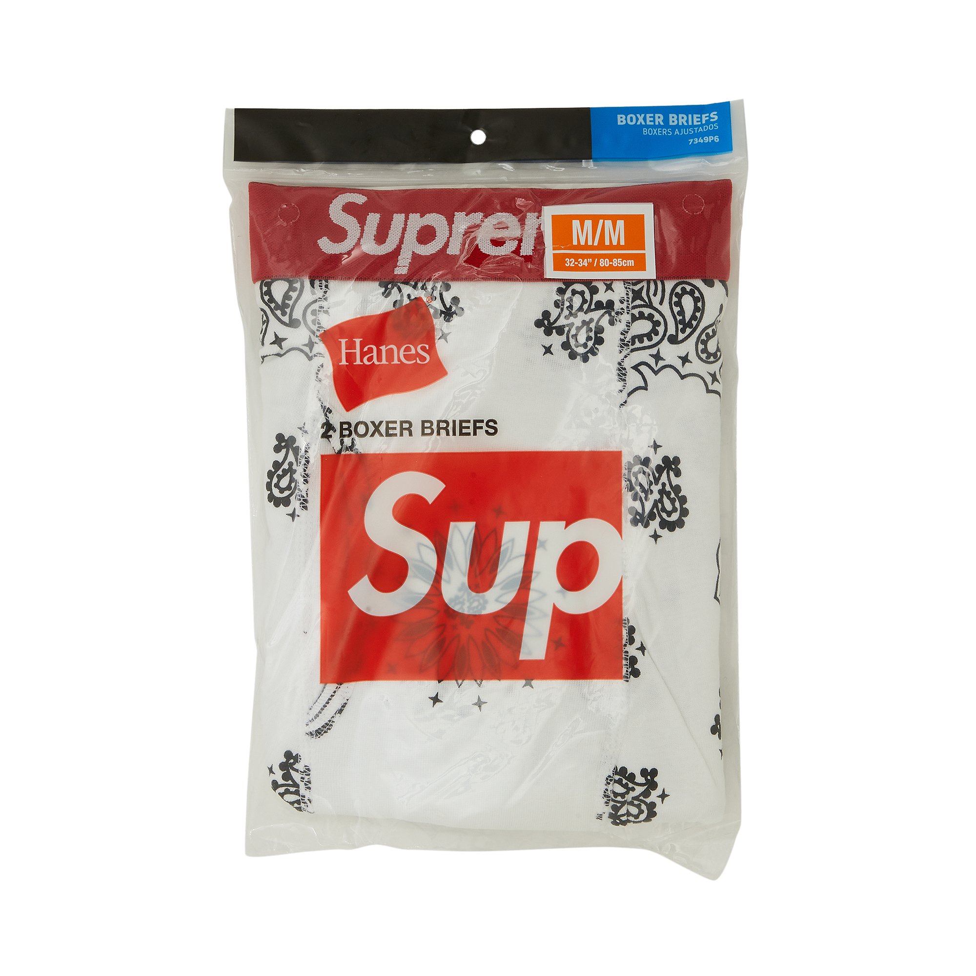 Buy Supreme x Hanes Bandana Boxer Briefs (2 Pack) 'White
