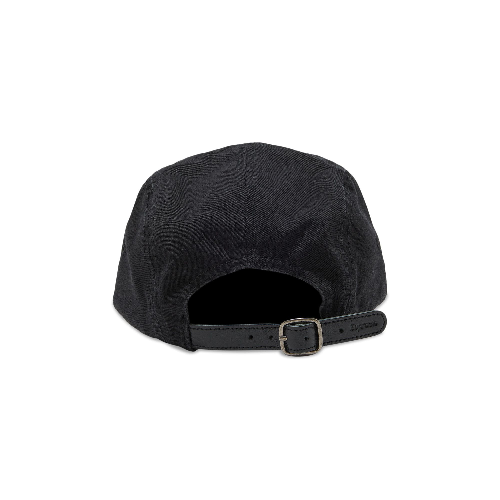 Buy Supreme Washed Chino Twill Camp Cap 'Black' - FW22H104