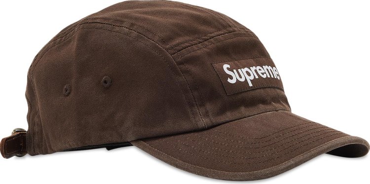 Supreme Washed Chino Twill Camp Cap Brown