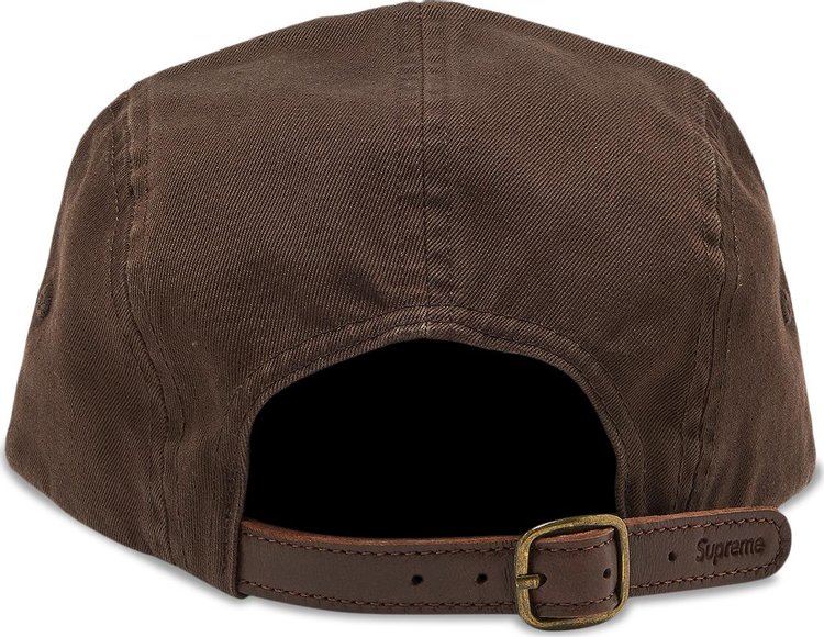 Supreme Washed Chino Twill Camp Cap Brown