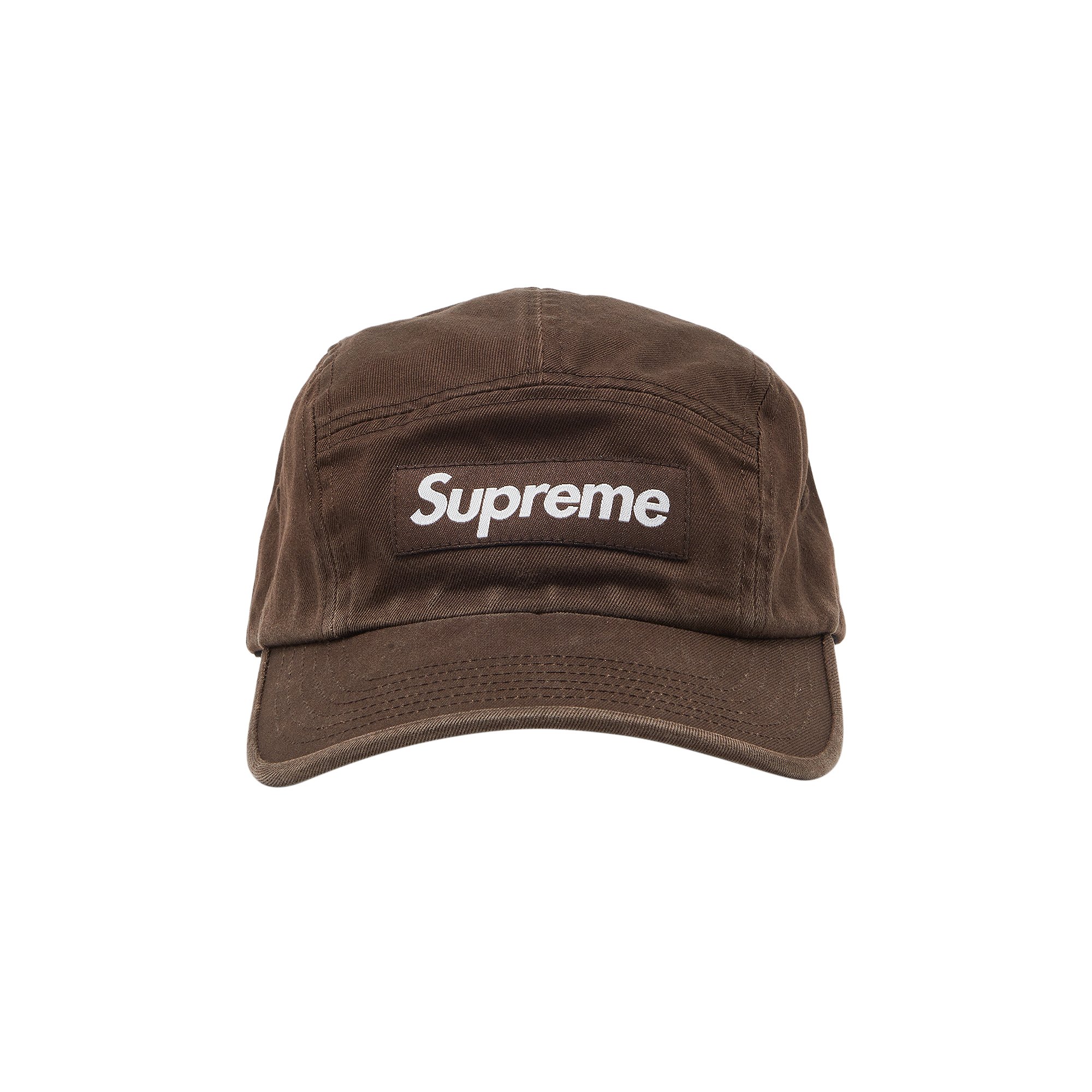 Supreme Washed Chino Twill Camp Cap 'Brown'