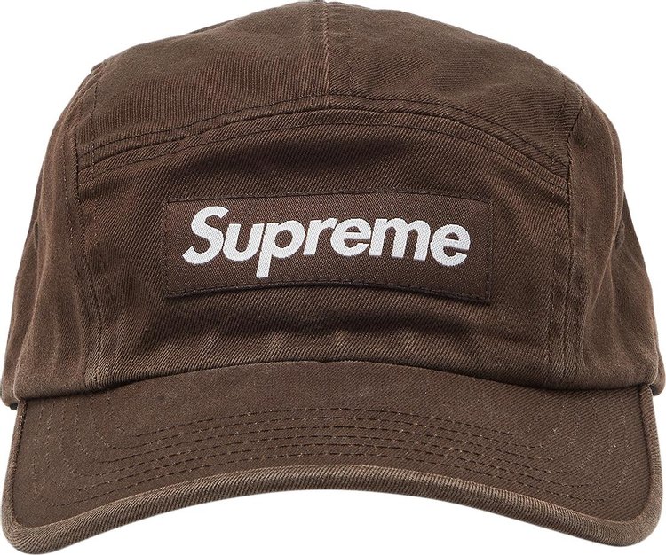 Supreme Washed Chino Twill Camp Cap 'Brown'