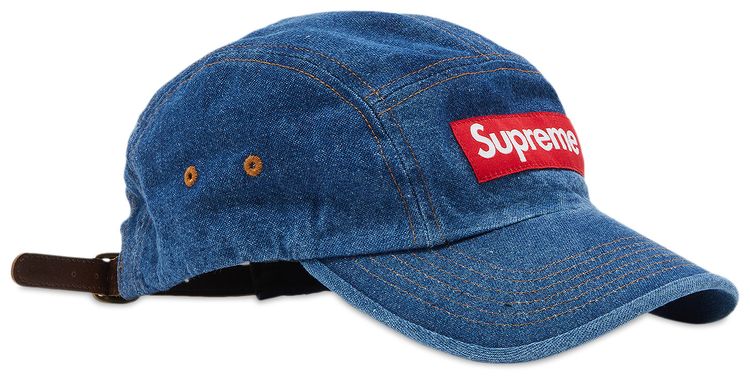 Supreme Washed Chino Twill Camp Cap Denim