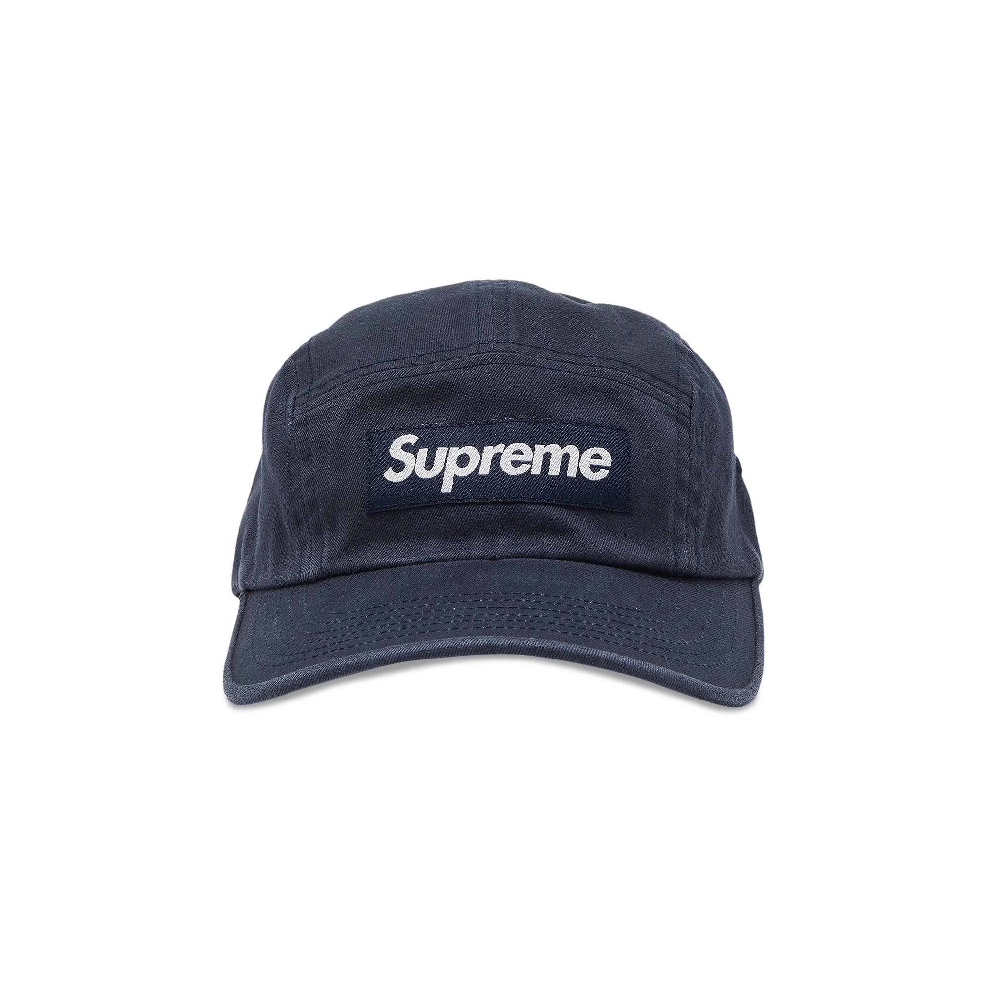 Supreme Washed Chino Twill Camp Cap 'Navy'