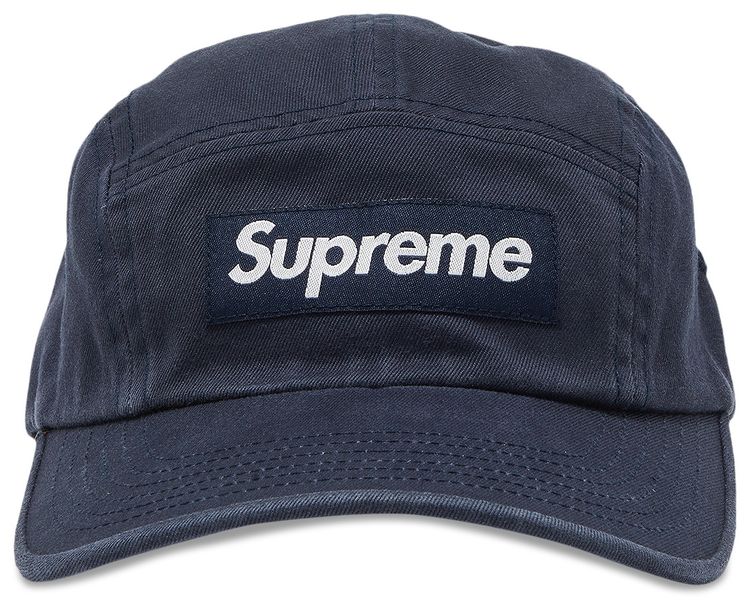 Supreme Washed Chino Twill Camp Cap Navy