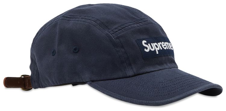 Supreme Washed Chino Twill Camp Cap Navy