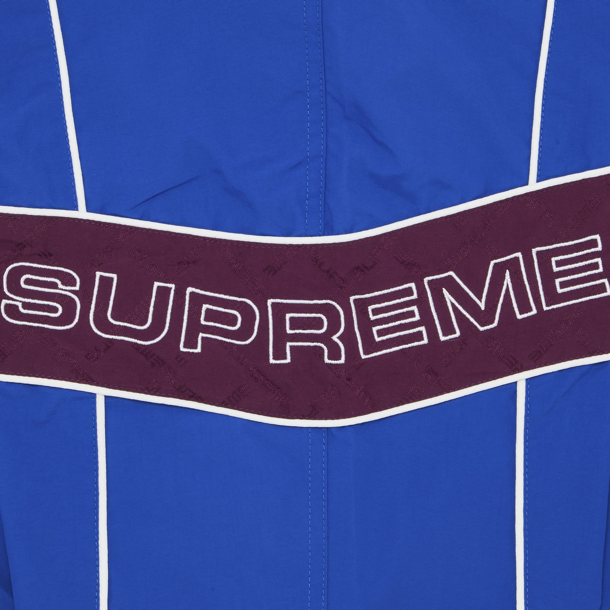 Size l Supreme Jacquard Panel Track Pant 'Royal'