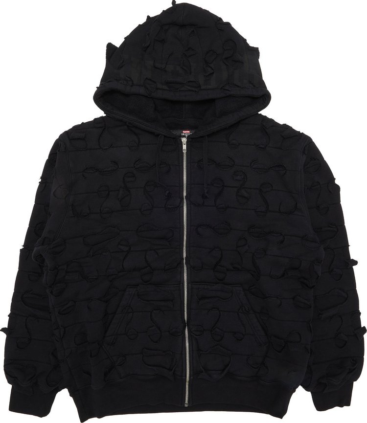 Supreme x Griffin Zip Up Hooded Sweatshirt 'Black'