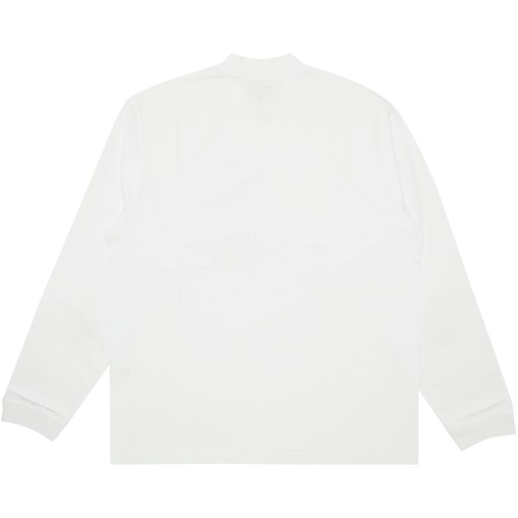 Supreme Mock Neck Long Sleeve Top White