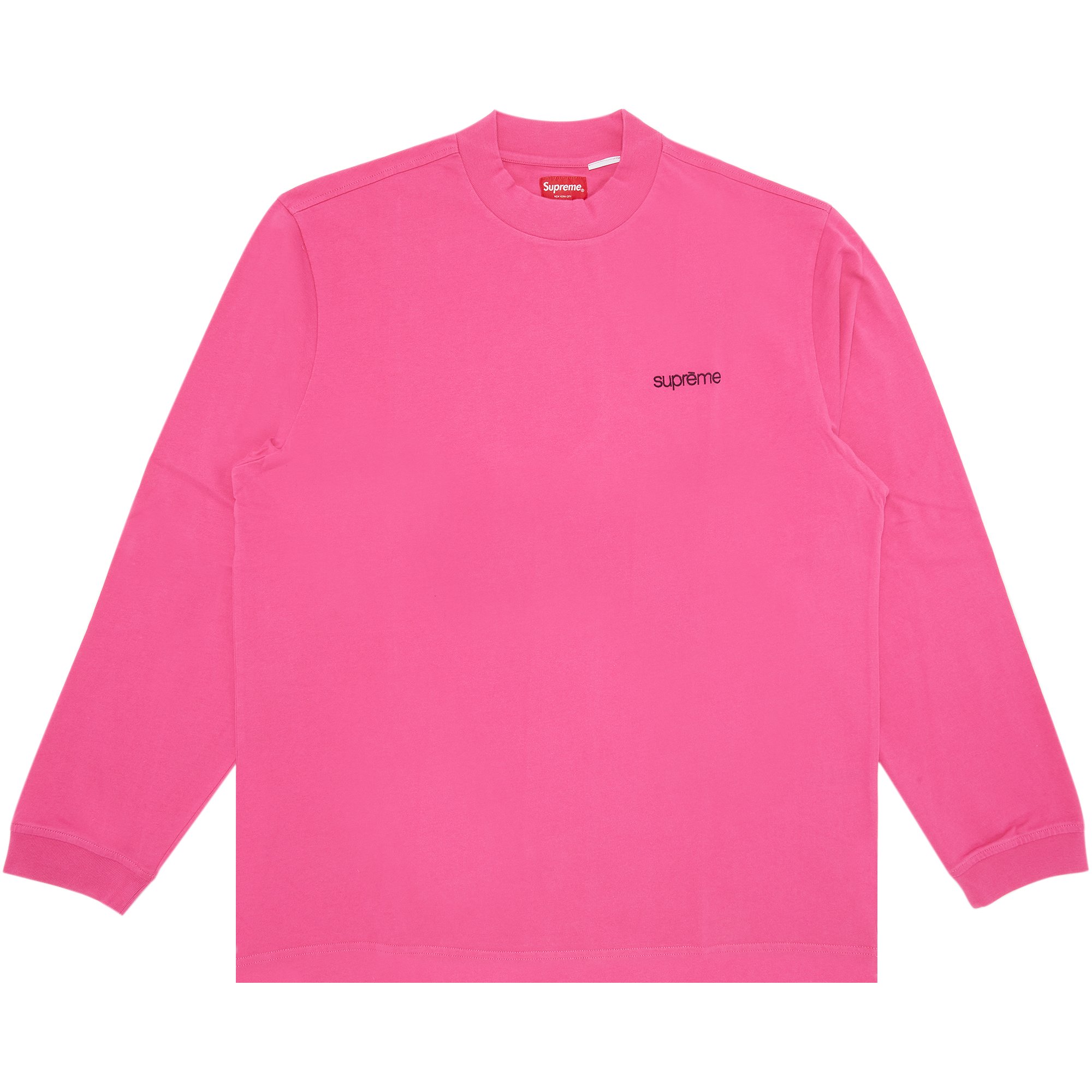 Supreme Mock Neck Long-Sleeve Top 'Bright Pink'