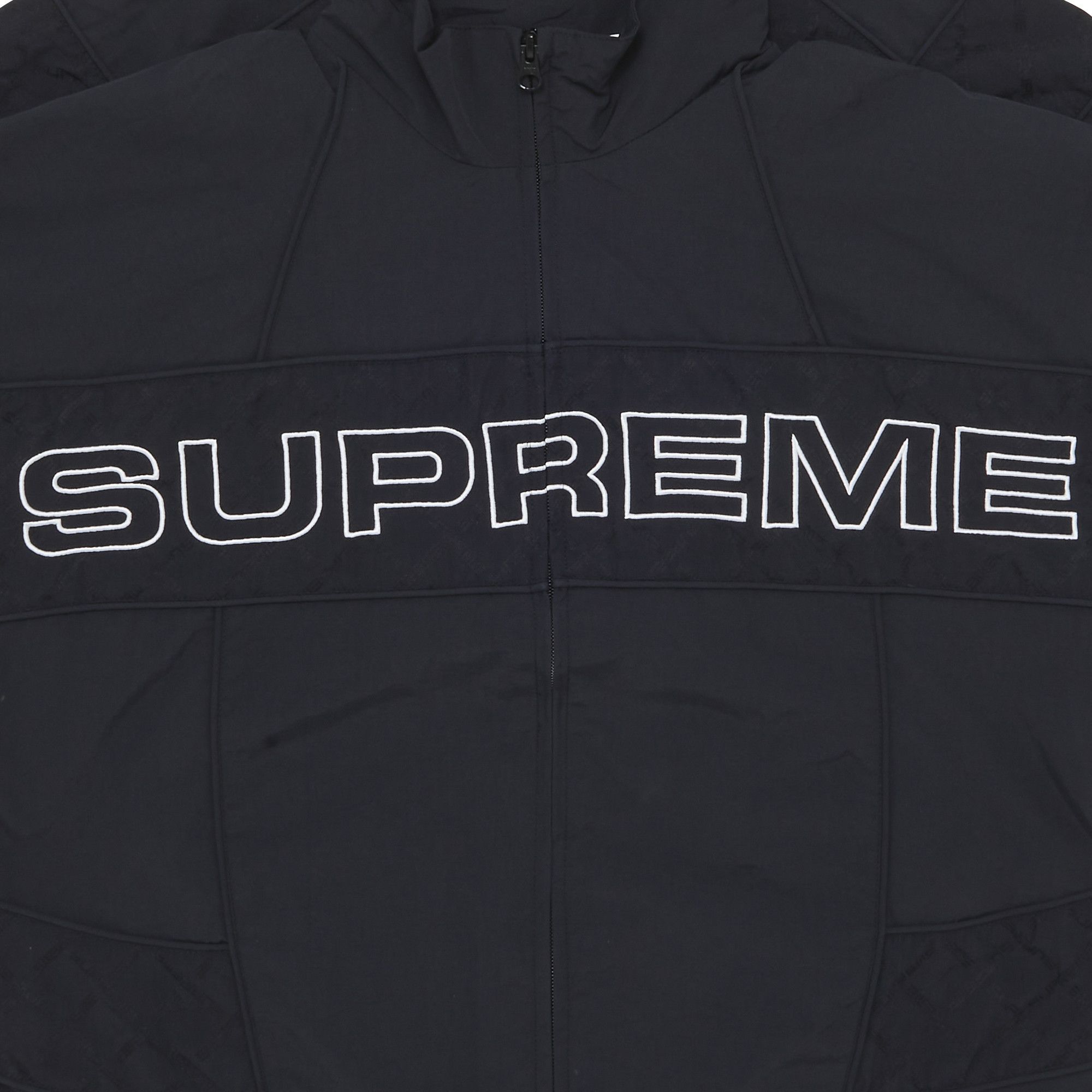 Buy Supreme Jacquard Panel Track Jacket 'Black' - FW22J55