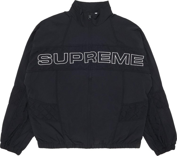 Buy Supreme Jacquard Panel Track Jacket 'Black' - FW22J55 BLACK | GOAT