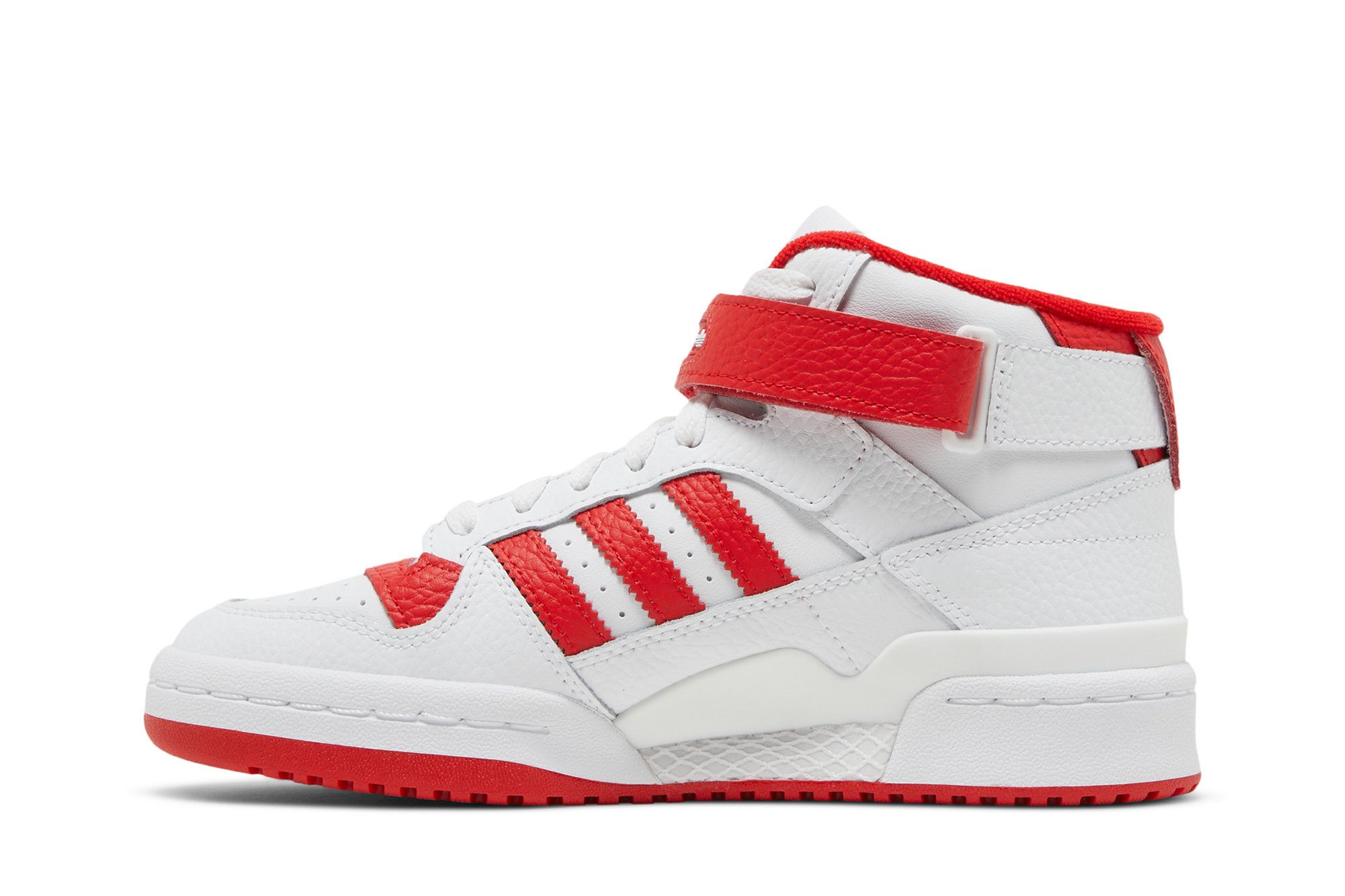 Buy Forum Mid J 'White Vivid Red' - GY8363 | GOAT
