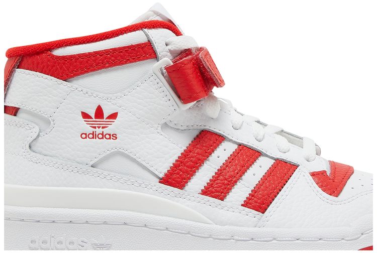 Adidas Forum Mid J White Vivid Red