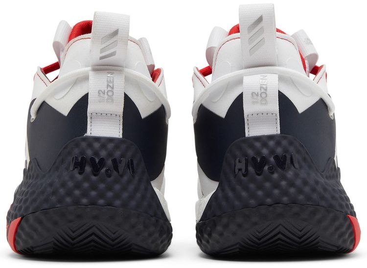 Adidas Harden Vol 6 White Vivid Red Legend Ink