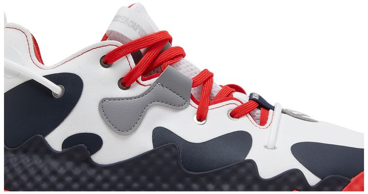 Adidas Harden Vol 6 White Vivid Red Legend Ink